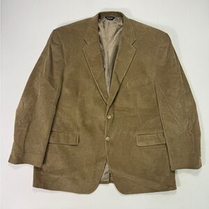 Ralph Lauren Corduroy Blazer Size 48R Career Casual Modern
